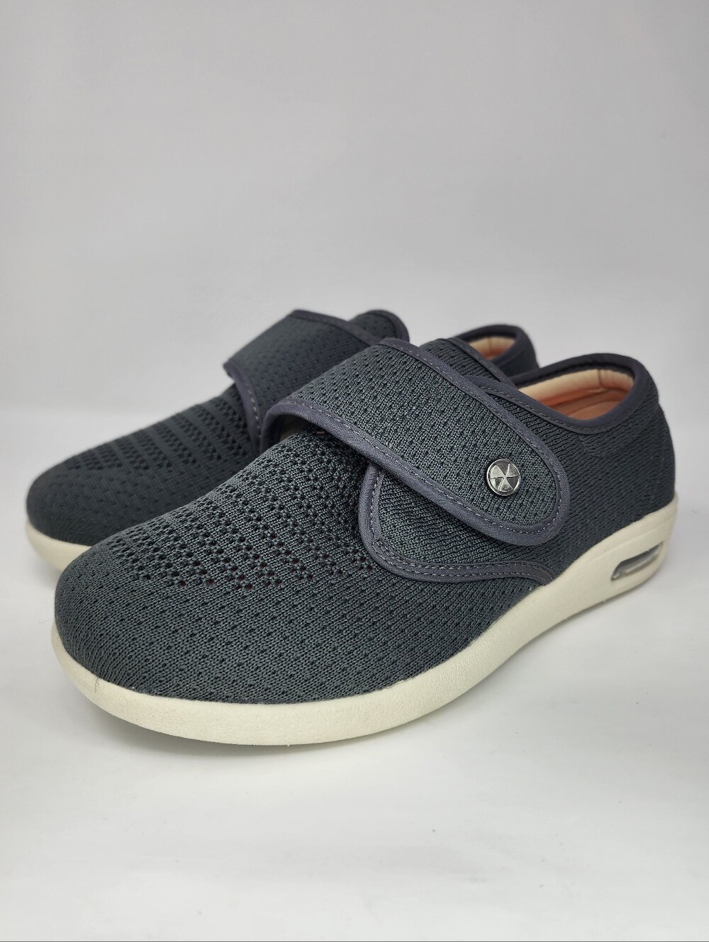 Ortho Shoes Gray Velcro Easy Comfort Shoes